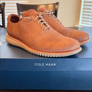 Men’s Cole Haan Zerogrand LSR Wing Shoes - Dark Sequoia size 13
